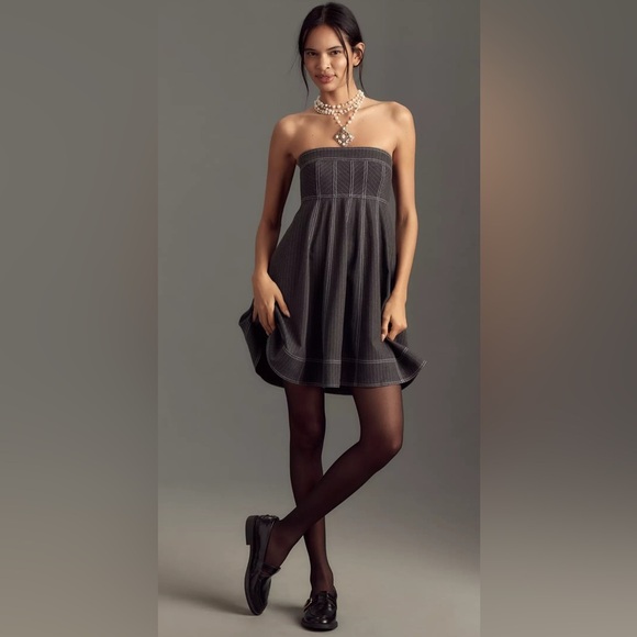 Pilcro Strapless Babydoll Mini Dress - Picture 4 of 4